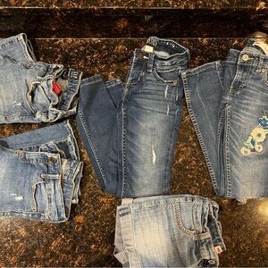 Girls Stylish Blue Denim Jeans Collection
